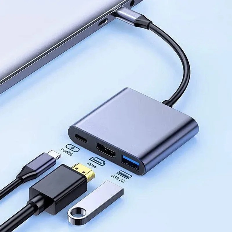 Docking Station Usb C - USB C HUB 3in1 Tipo C