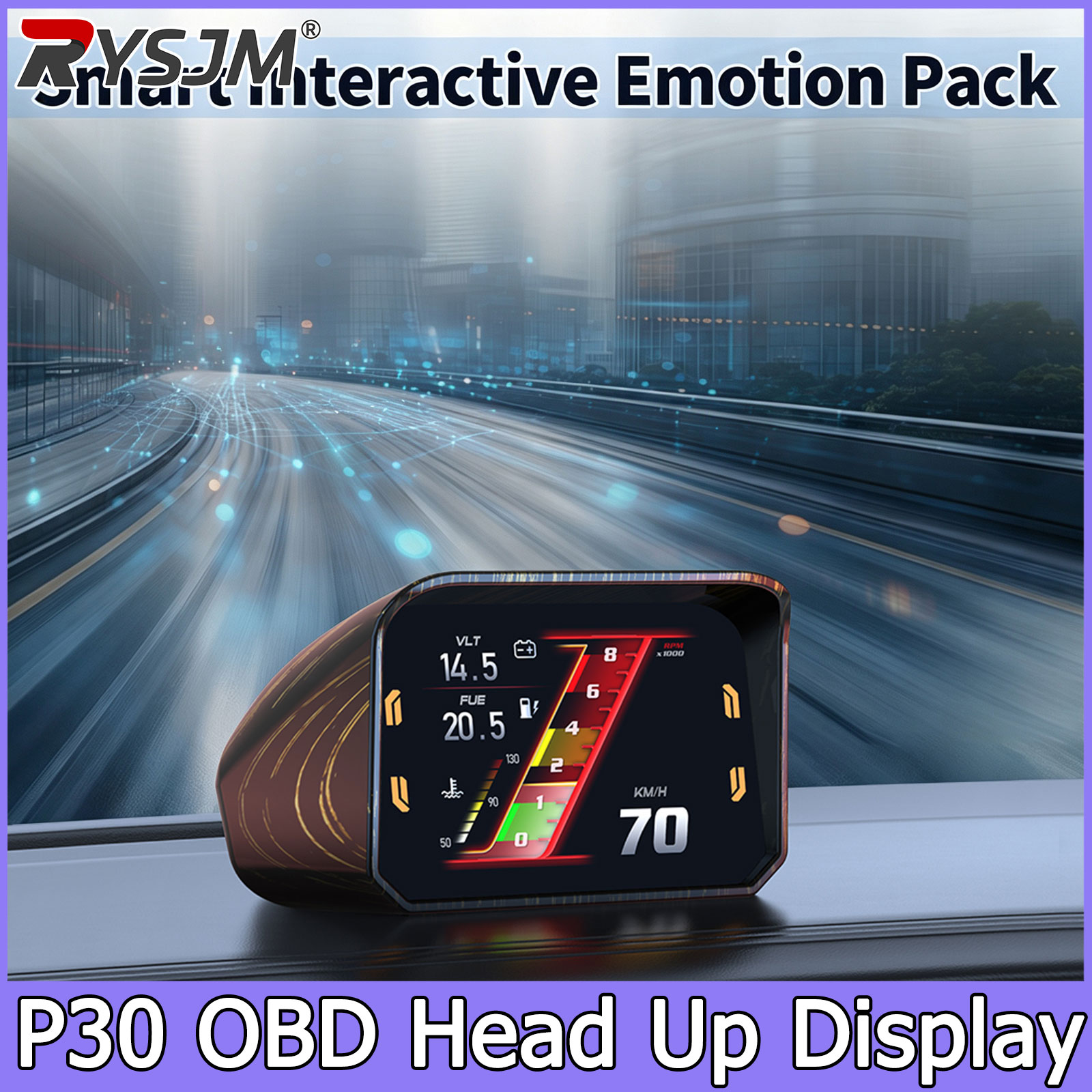 Pc Security Lock - Tachimetro P30 con Indicatore RPM, Display