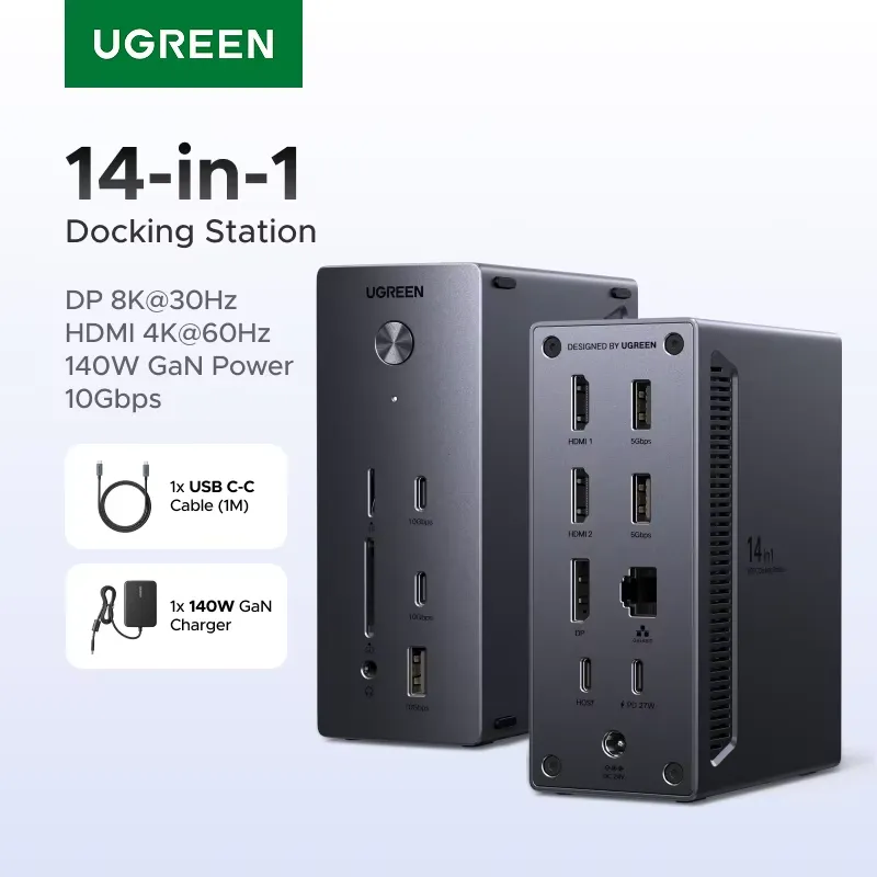 Marca UGREEN, Hub USB 14-in-1, - Docking Station Usb C recensione e prezzo