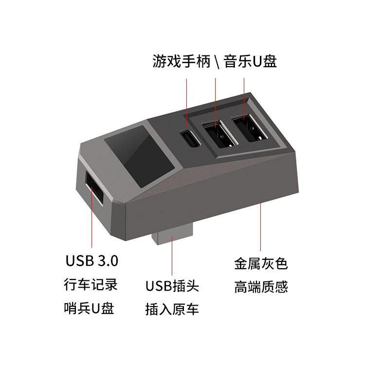 Hub USB per vano portaoggetti  - Docking Station Usb C recensione e prezzo